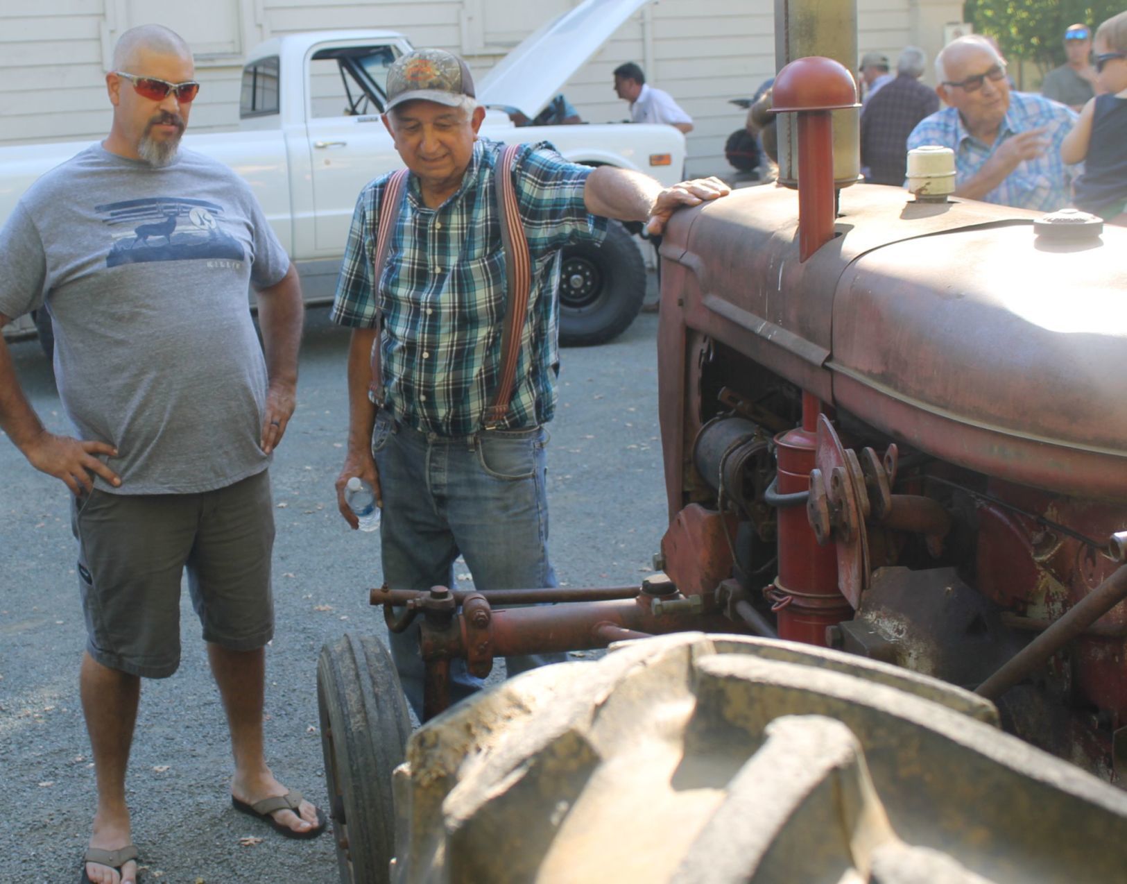 Frank Pina and tractor